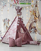 Намет дитячий Вігвам для дітей курінь для ігор Королівський фіолетовий БОН БОН Повний комплект!