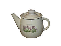 Чайник емальований 1л /2 Лаванда (молочна) I2707/2 ТМ IDILIA Solmir