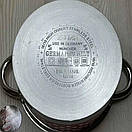 Кастрюля 4 л з нержавіючої сталі German Family GF-2050 Кухонний посуд з багатошаровим індукціоним дном, фото 4