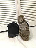 Супер Wrangler! Чоловічі зимові черевики чорні натуральна шкіра взуття в стилі Вранглер чоботи, фото 7