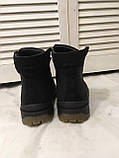 Супер Wrangler! Чоловічі зимові черевики чорні натуральна шкіра взуття в стилі Вранглер чоботи, фото 8