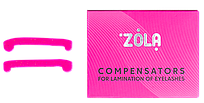Zola Компенсатори для ламінування вій. Рожеві