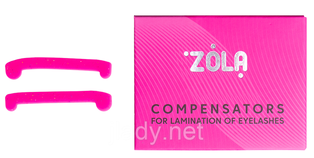 ZOLA Компенсатори для ламінування вій. Рожеві