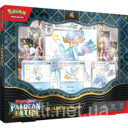 Колекційний набір Покемон Pokemon TCG: Paldean Fates Premium Collection Box Quaquaval ex