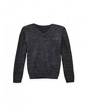 Светр для хлопчика Геометрія графітовий ART KNIT ART KNIT, 122-128см, 30% шерсть, 70% акрил, Сірий