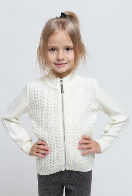 Детская кофта на молнии Софи молочная ART KNIT
