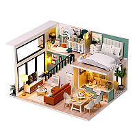 Тор! Кукольный дом конструктор DIY Cute Room L-031-B/C Вилла "Комфортная жизнь"