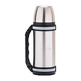 Термос із нержавіючої сталі Kamille KM-2090 1000 мл Термос із ручкою Термос для пікніка Термос для гарячого, фото 5