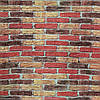 Самоклейка декоративна 3D панель під бежево-червону катеринославську цеглу в рулоні 20 м 20000x700x3мм, фото 6