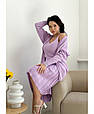 Кардиган жіночий Joy бузковий ART KNIT, фото 3