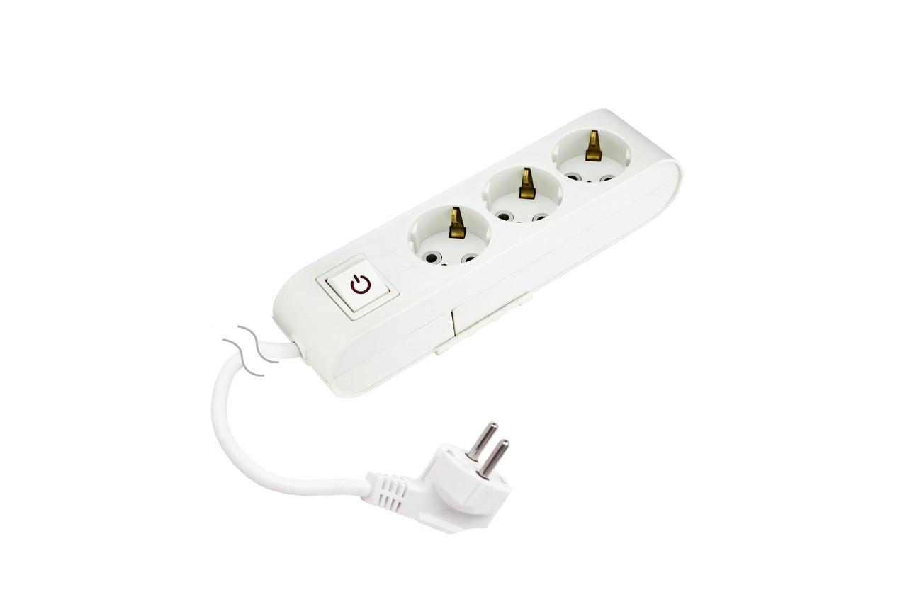 Подовжувач ДЕКО 3 гнізда 3 М із заземленням