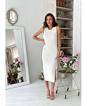 Сукня в'язана жіноча Молочна ART KNIT