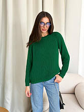 Джемпер изумрудный Cotton ART KNIT