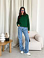Джемпер изумрудный Cotton ART KNIT, фото 4