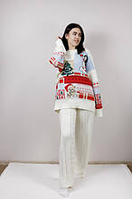 Брюки с узором Новогодние ART KNIT