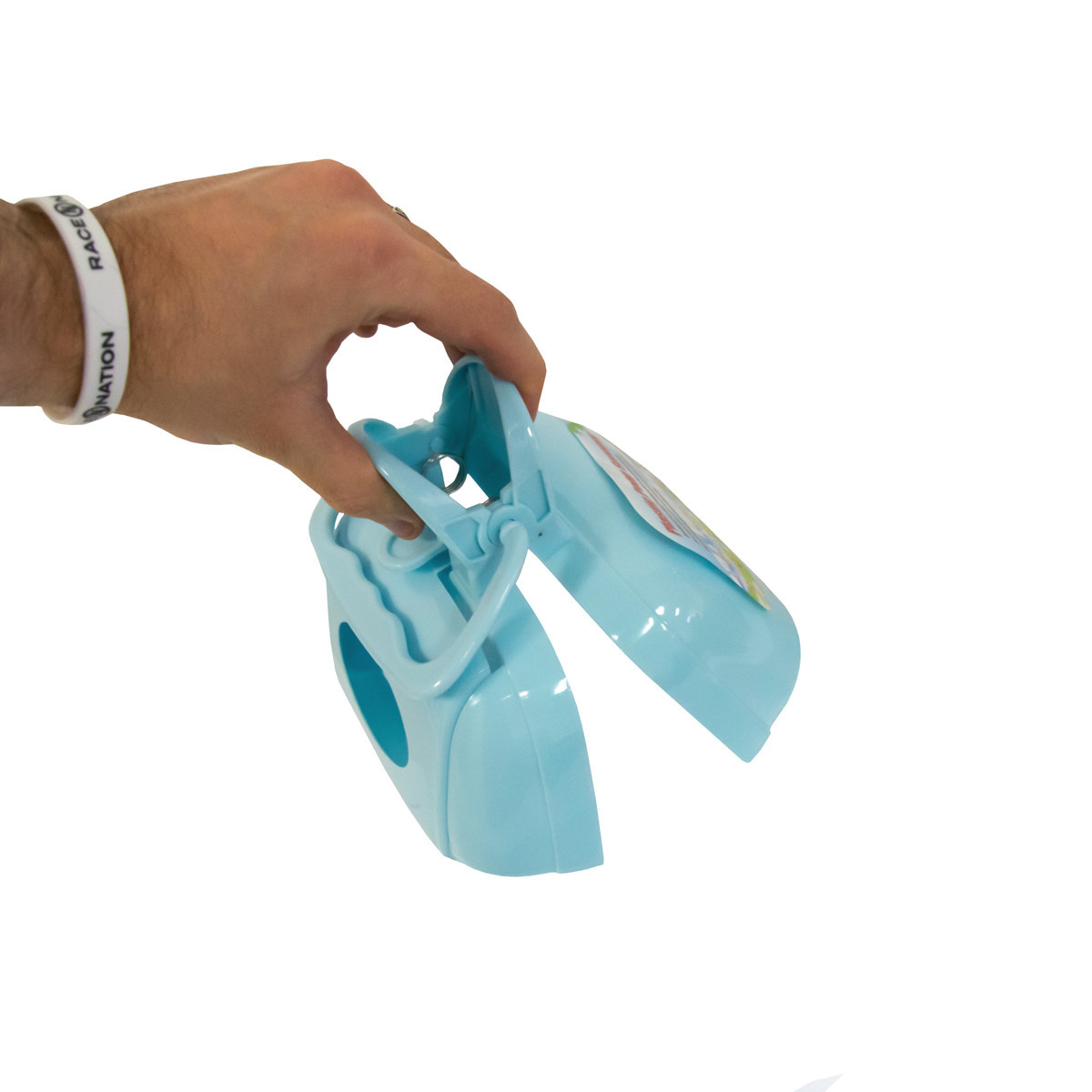 Cовок-ківш для прибирання за собакою на вулиці Plastic Scooper Синій пластиковий совок із відсіком для пакету - фото 3 - id-p2002179339
