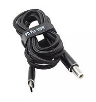 USB Type-C 100W кабель живлення DC 7.4×5.0*0.6 Dell для заряджання ноутбука  від повербанка USB