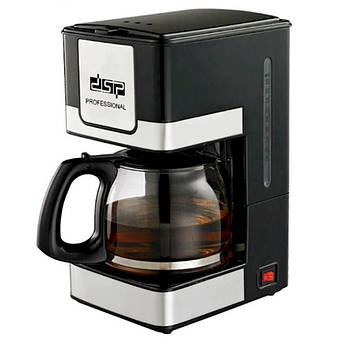 Крапельна кавоварка зі скляним кавником на 800 Вт DSP Kafe Filter KA-3024
