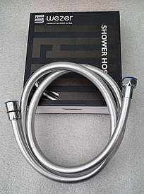 Силіконовий ПВХ шланг для душу з поворотною втулкою сірого кольору WEZER 1.50 м