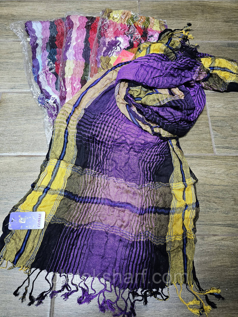 Шарфи, жіночі шарфики з бахромою 150*45 см