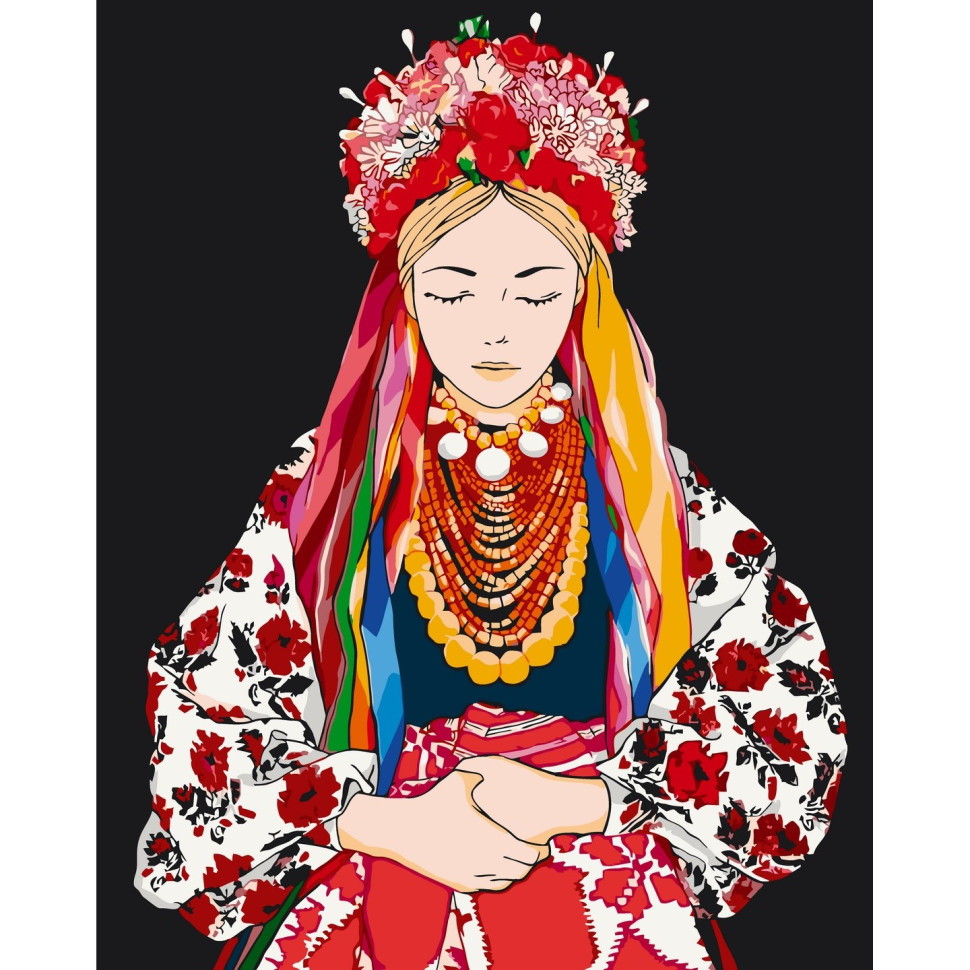 Картина за номерами Дівчина на виданні 40х50 см Art Craft (10053-AC)