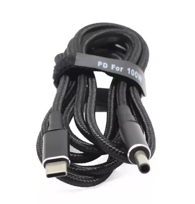 USB Type-C 100W кабель живлення DC 4.5×3.0*0.6 Dell для заряджання ноутбука від повербанка