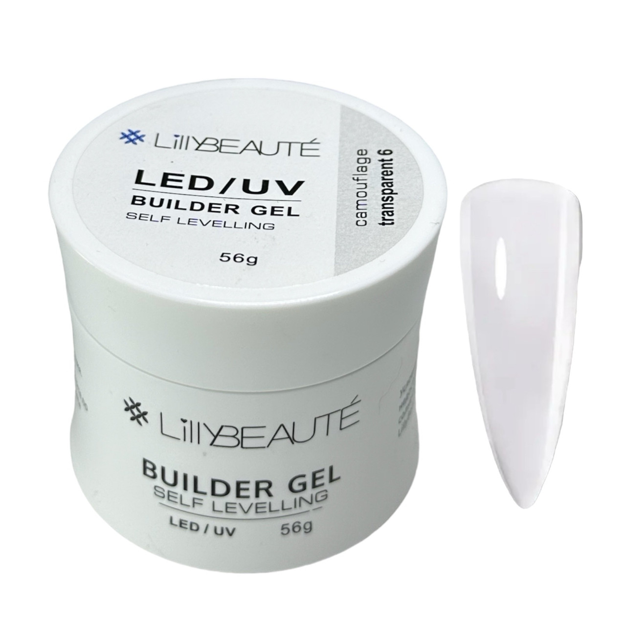 Гель для нарощування нігтів Lilly Beaute Builder Gel №6, 56 г