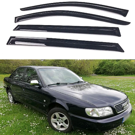 Дефлектори вікон, вітровики Audi 100, А-6 (С4) седан 1990-1997 (скотч) AVTM
