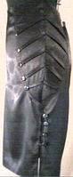 Тонкая атласная женская черная классическая юбка, размер 40-42, 46-48.