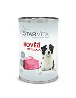 Вологий корм для собак StarVita яловичина 400 грам.