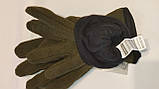 Рукавиці теплі зимові з підкладкою-подвійні  олива 3М Reis Польща, фото 10
