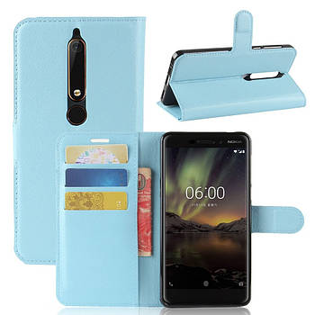 Чохол-книжка Litchie Wallet для Nokia 6 2018 / Nokia 6.1 Блакитний