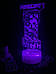 3d лампа Майнкрафт, подарунок для фанатів відеоігор та геймерів, нічник та світильник, 7 кольорів, 4 режими та пульт, фото 4