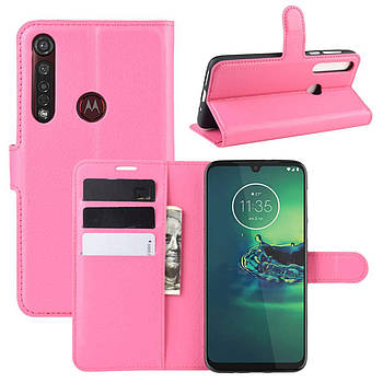 Чохол-книжка Litchie Wallet для Motorola Moto G8 Plus Rose