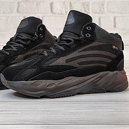 Чоловічі зимові чорні термо кросівки на хутрі в 43 розмірі