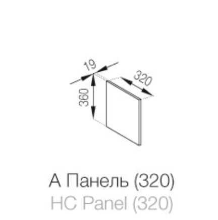 Кухонна панель до антресолі (320) Тіна