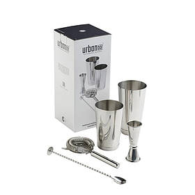Набір бармена, 5 предметів, неіржавка сталь, Cocktail Set, Urbanbar (Урбанбар) UB5333