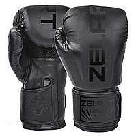 Перчатки для бокса PU на липучке Zelart CHALLENGER BO-5698 черные, 12 унций gsport 8