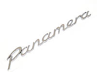 Эмблема надпись Panamera Хром Глянец на крышку багажника Porsche 95855967700