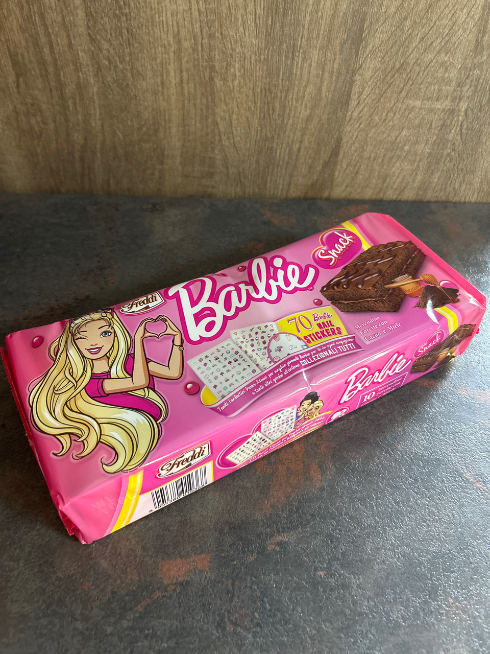 Міні кейки mini-cakes бісквіти молочні Barbie 250 g - фото 2 - id-p2046611523