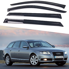 Дефлектори вікон, вітровики Audi A6 С6 універсал 2005-2011 AVTM