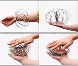 Антистрес іграшка Magic Ring, Кінетичні кільця, іграшка металева головоломка, фото 6