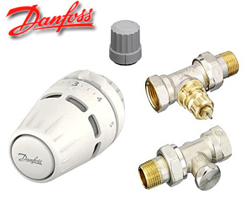 Комплект радіаторний термостатичний Danfoss RA + RA-FN + RLV-S15 прямий