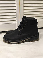 Супер Wrangler! Мужские зимние ботинки черные натуральная кожа обувь в стиле Вранглер сапоги