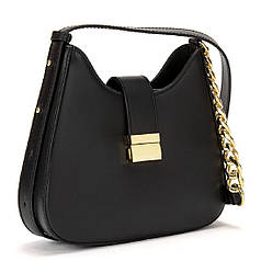 Сумка-кроссбоді жіноча шкіряна чорна Firenze Italy F-IT-9836A