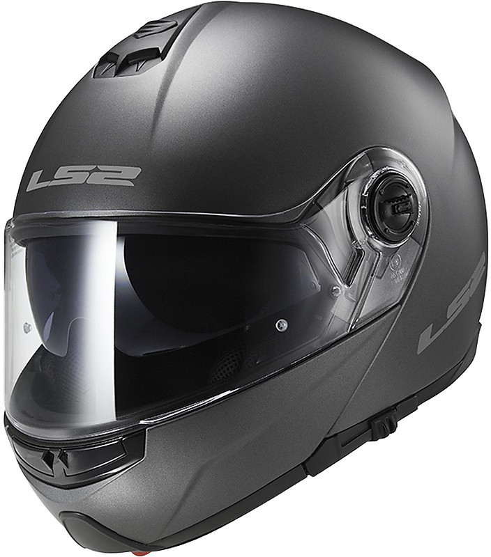 МОТОШОЛОМ МОДУЛЯР LS2 FF325 STROBE SOLID КОЛІР MATT TITANIUM, фото 1