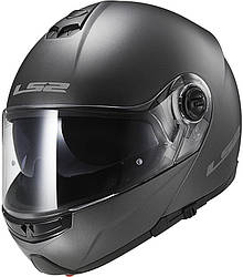 МОТОШОЛОМ МОДУЛЯР LS2 FF325 STROBE SOLID КОЛІР MATT TITANIUM