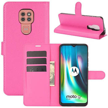 Чохол-книжка Litchie Wallet для Motorola Moto G9 Play Rose