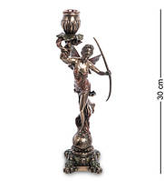 Статуэтка подсвечник Veronese Диана-богиня охоты 30 см 1906302 бронзовое напыление