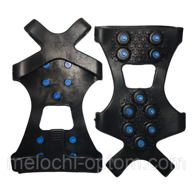 Льодоступи на взуття на 10 шипів, розмір M (38-44) Попрус" льодоходи для безпеки та захисту від травм у ожеледь